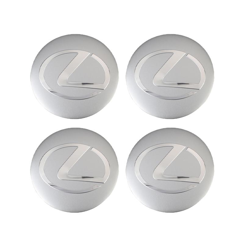 AABFW1 4Pcs 3D Car Wheel Hub Center Metal Decals Sticker Accessories For Lexus Fsport RX330 ES300h RX350 IS300h NX300h NX IS250 Ct200h