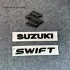 3D ABS Bright black SWIFT Logo Emblem Letters Car Styling Trunk Badge For SUZUKI SWIFT Bottom Front Grille Badge Accessories