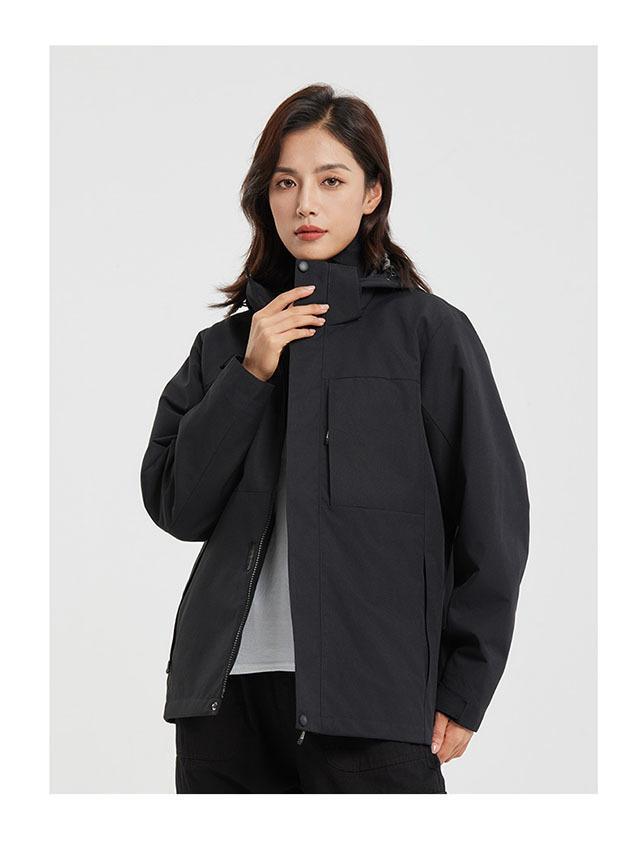 Куртка штормовая Duke с тремя степенями защиты и съемным внутренним слоем – Хлопковая куртка с логотипом на заказ, модная, для активного отдыха, альпинизма и велоспорта