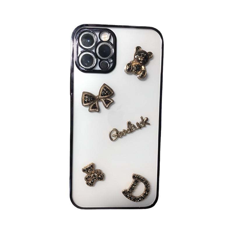 Прозрачный силиконовый чехол с мультяшным медведем для Transsion Infinix Zero30 и TECNO A70 — защитный чехол для мобильного телефона от падений с гальваническим покрытием.