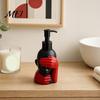 Black And Red Soap Bottle 200ml Dispensing Bottle, Smooth Foaming Artistic Design Large Capacity Dispenser for Bathroom Decor Hand