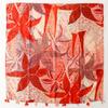 Four Seasons Clothing Accessories Cotton And Hemp Texture Scarf Orange Red Leaf Flower Silk Scarf Travel Sunscreen Shawl
