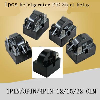 1/3Pins PTC пусковое реле 1PC черное эффективное для компрессора