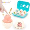 6pcs Montessori Matching Eggs for Toddlers Easter Eggs Multicoloured Chicks & Dinosaurs Shapes Sorting Baby Sensory Puzzle Toy