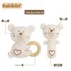 Набор детских погремушек Kakiblin из органического хлопка - Безопасная игрушка для прорезывания зубов и подарок для новорожденного