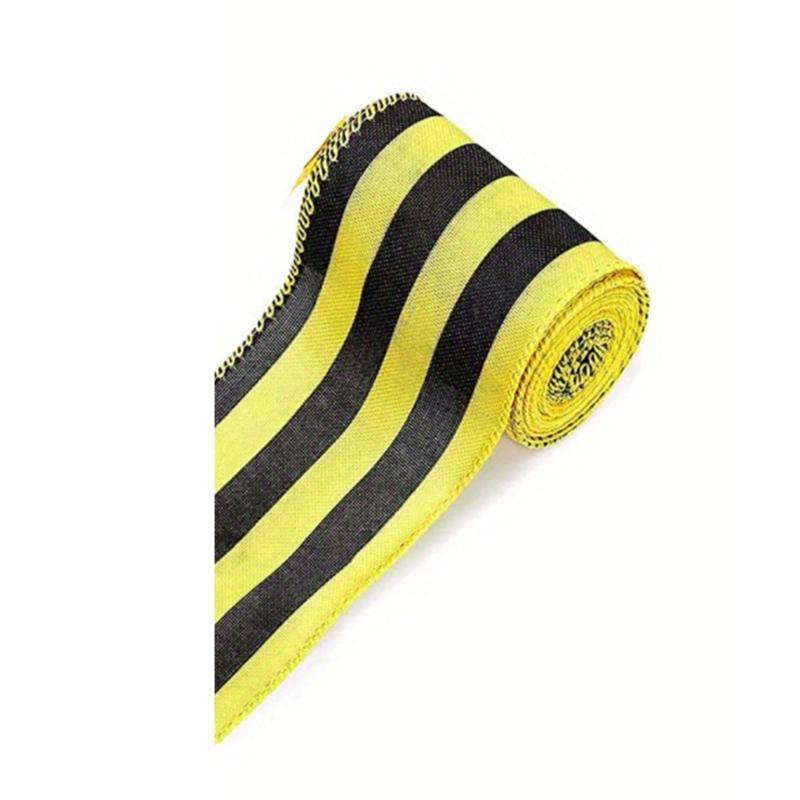 Bumblebees Ribbon 1 Roll Handmade Bowknot Wreath Stair Decorations Supplies for Child Adult DIY Making Supplies