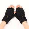 Hand Warmers Flap Gloves Half Finger Business Gloves Fashion Outdoor Mittens  Girl Boys