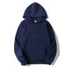 Men's Classic Blank Hooded Sweater Solid Color Fleece Pullover Trend Hoodie