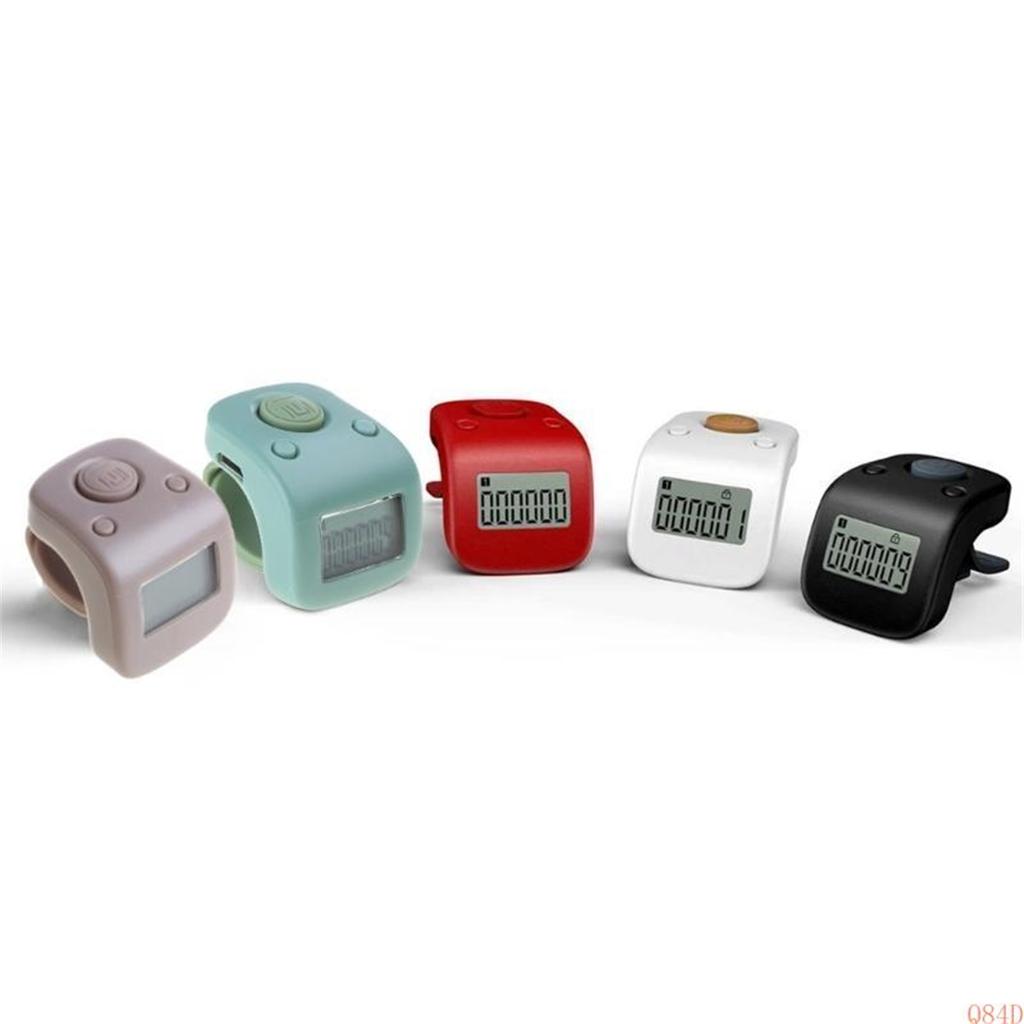 Q84D Mini Digital LCD Electronic Finger Ring Hand Tally Counter 6 Digit Beads