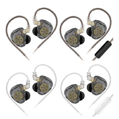 Двойные Динамические Hi-Fi Наушники с Двойной Катушкой, Вкладыши, Удобные, с Управлением на Кабеле для Фитнеса и Видеоигр