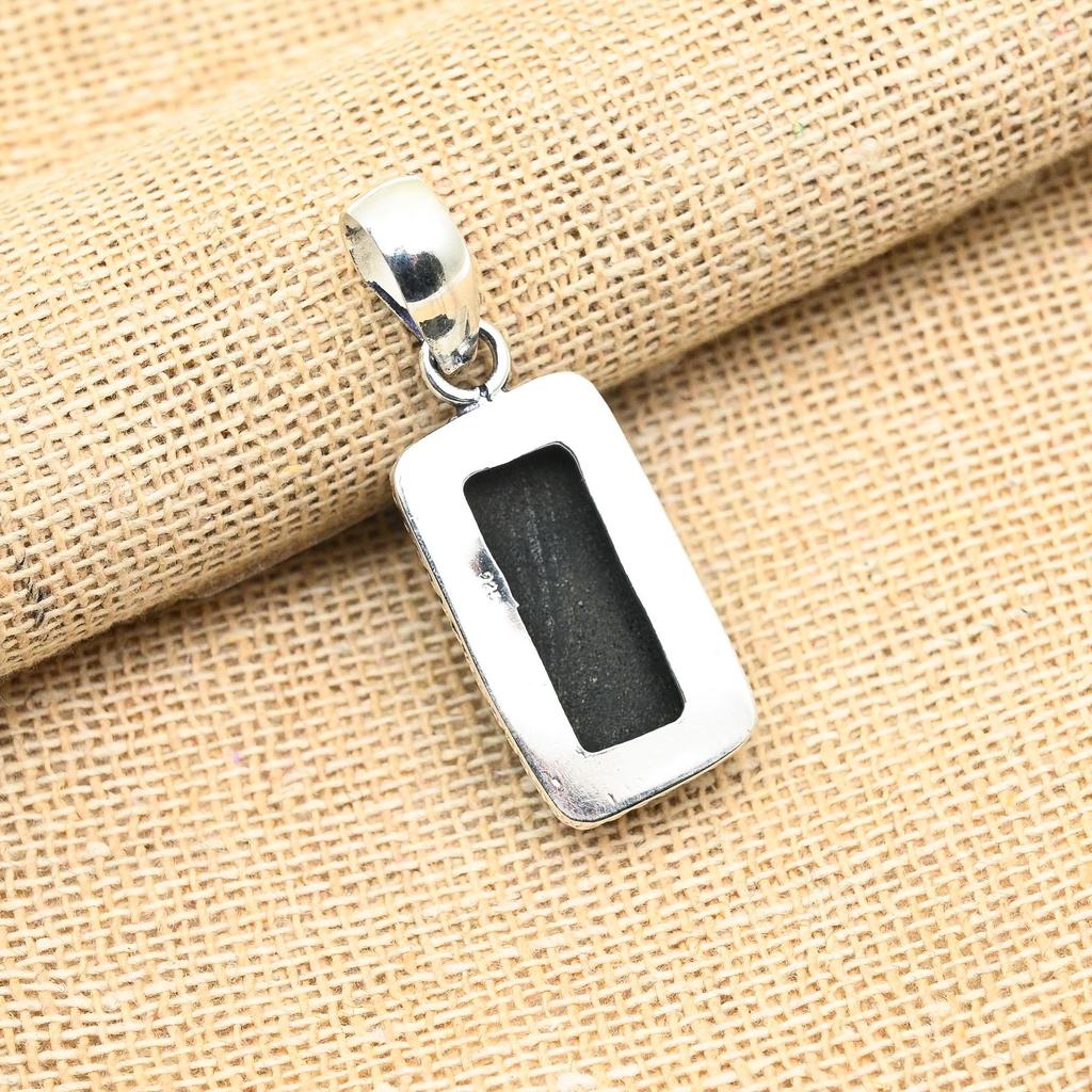 Ювелирные изделия ручной работы из стерлингового серебра 925 пробы с черным ониксом, прекрасный кулон для нее