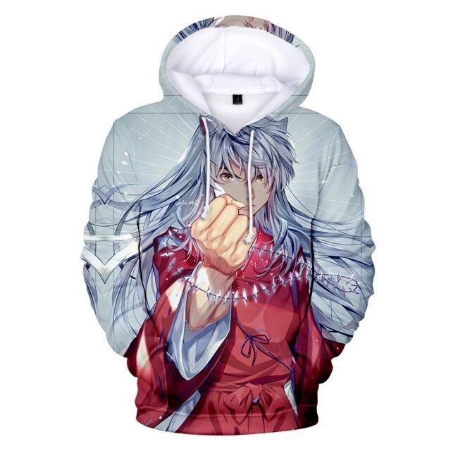 Anime Inuyasha 3d Print Hoodies Men Women Casual Fashion Sweatshirt Hoodie Harajuku Trendy Pullover Hip Hop Streetwear Tops