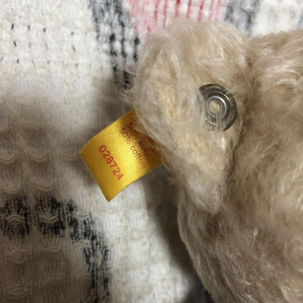 [USED] Steiff Classic Teddy Bear, Light Beige, 30cm, Pre-owned