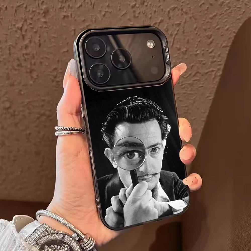 Artist S-Salvador Dalí Phone Case For iPhone 17,16,15,14,13,12,11,Pro Max,Plus Candy Silver Cover
