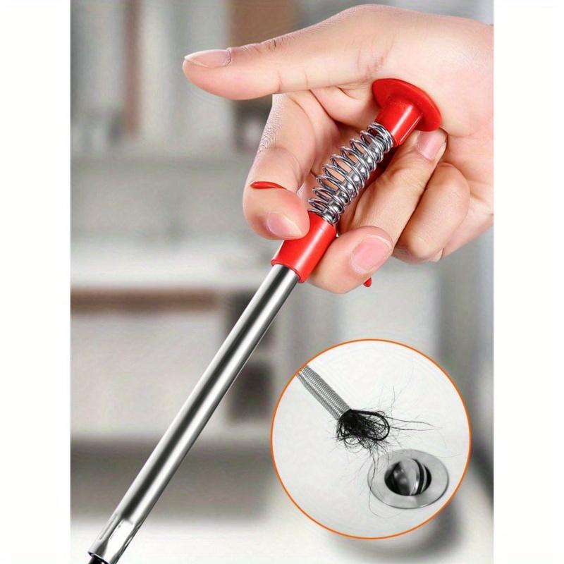 Новый улучшенный инструмент для удаления засоров волос из слива - Очиститель слива раковины для туалета, канализации, душа, кухни, ванной комнаты, ванны, средство для прочистки засоренных сливов, инструмент для чистки