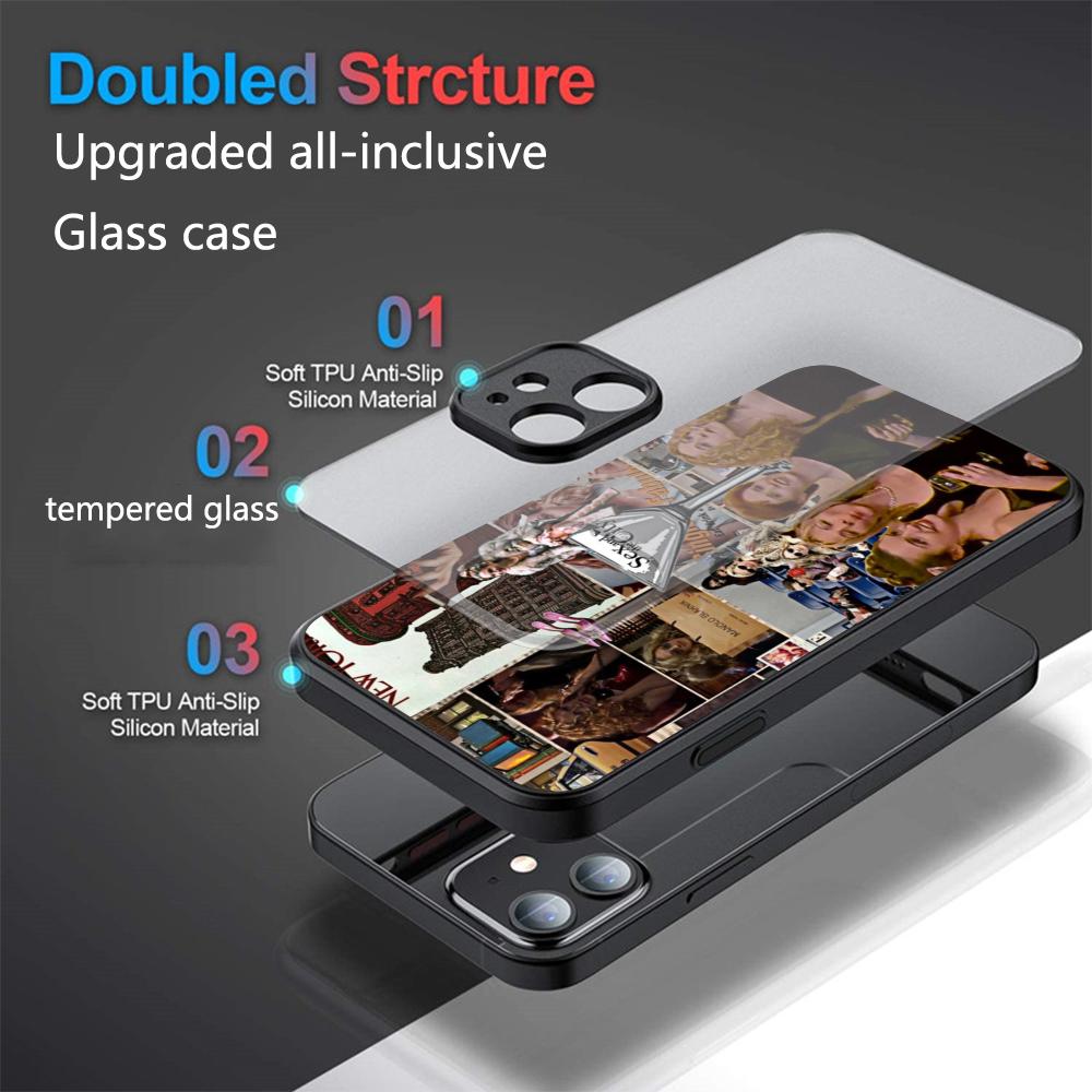 Tv Sex And The City Phone Case Glass For iPhone 17 16 Promax 15 13 Pro 14 Plus 17 Pro 12 mini Galaxy S25 24 23 Black Covers