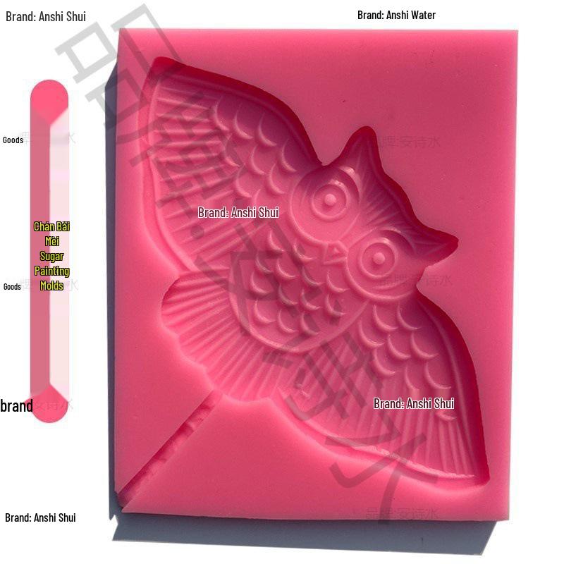 Zodiac Animal Silicone Mold Set: Cartoon Sugar Painting Lollipop Cow Template.