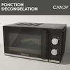 Micro-ondes Candy Moderna CMW20TNMB 700 W 20L Noir - Fonction Décongélation - Plateau Tournant en Verre - 6 Niveaux de Puissance