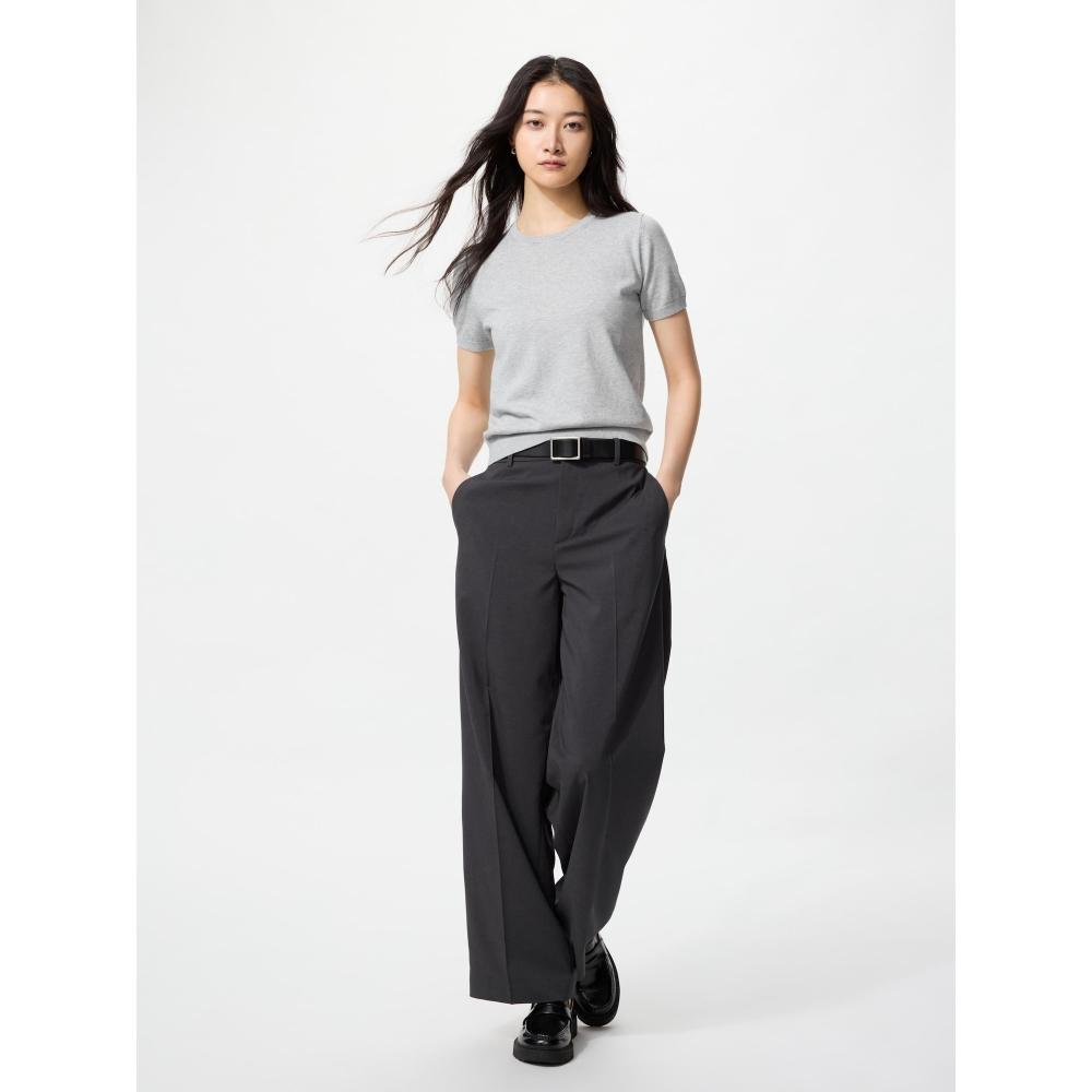 Uniqlo Японский свитер с круглым вырезом UV Cut, стирающийся