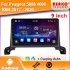 Car Radio Android  For Peugeot 5008 4008 3008 2017 - 2020 GPS Navigation Auto Stereo Wifi Screen Multimedia Player 2din DVD