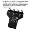Материнская плата со стабильной производительностью, разветвитель разъема USB 9Pin для компьютера, RGB-подсветка, USB-хаб 1 к 2