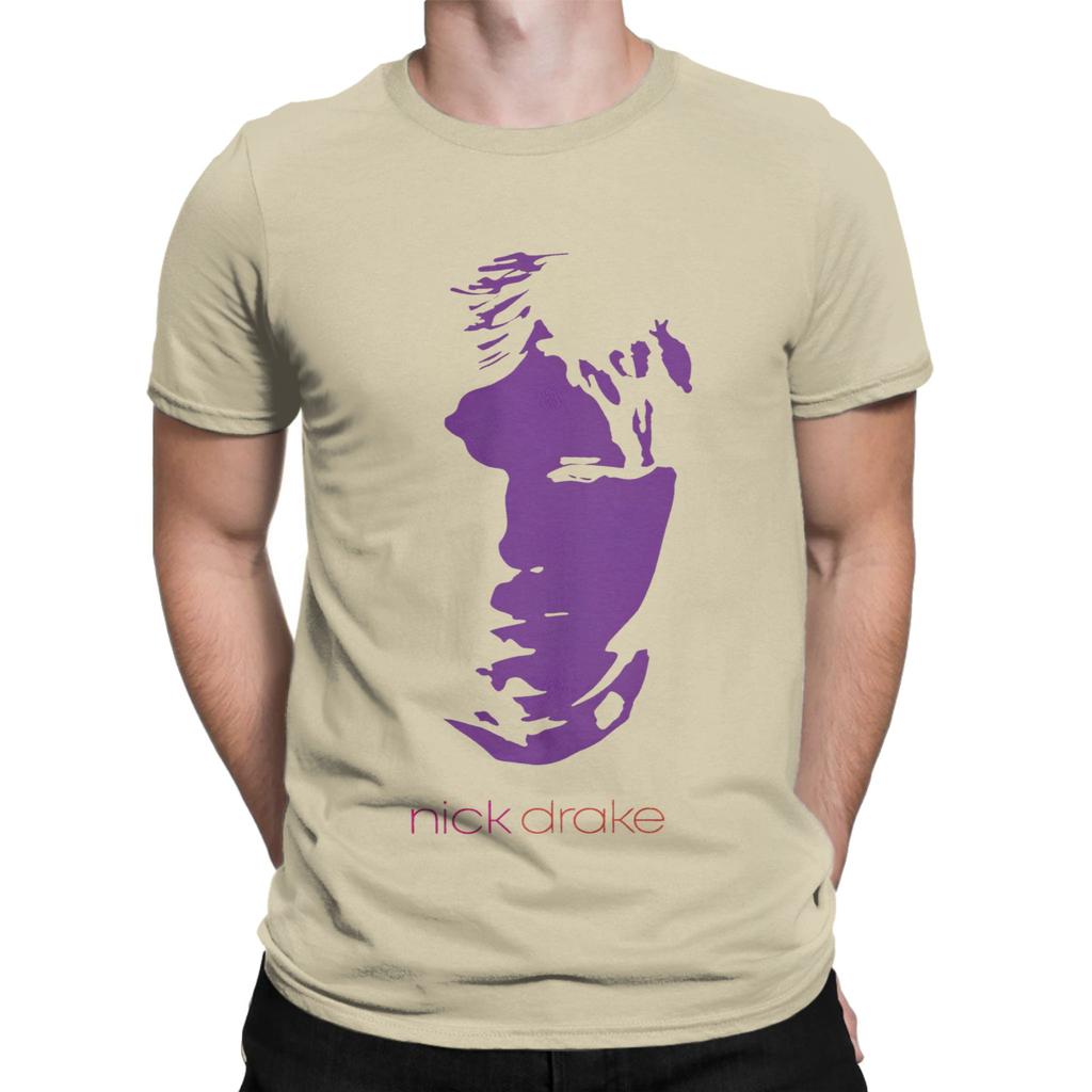 Nick Drake T Shirts Unisexs Cotton Humorous Tshirts Crewneck Tees Short Sleeve Clothes Birthday Present