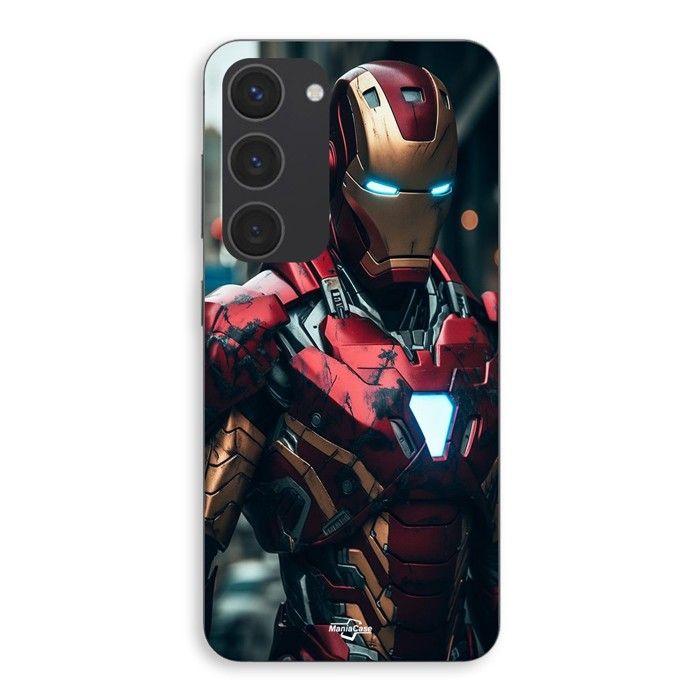Coque de téléphone - MANIACASE - Samsung Galaxy S23 Plus - Silicone - Souple - Iron Man combat