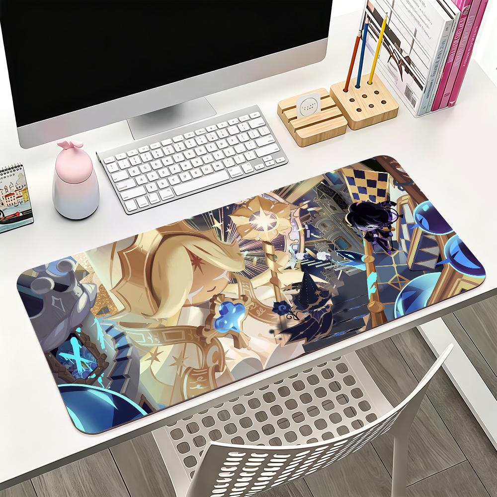 Game Ccookie Rrun Kingdom Mouse Pad Large Nonslip Waterproof Mat Stitched Edge Keyboard Pad For Gaming Daily Office