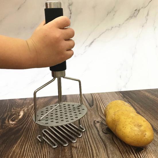 Двойной слой картофельного пюре Ручной картофельный пресс Волнистый пресс-измельчитель Кухонные принадлежности для картофельного пюре Овощи Фрукты