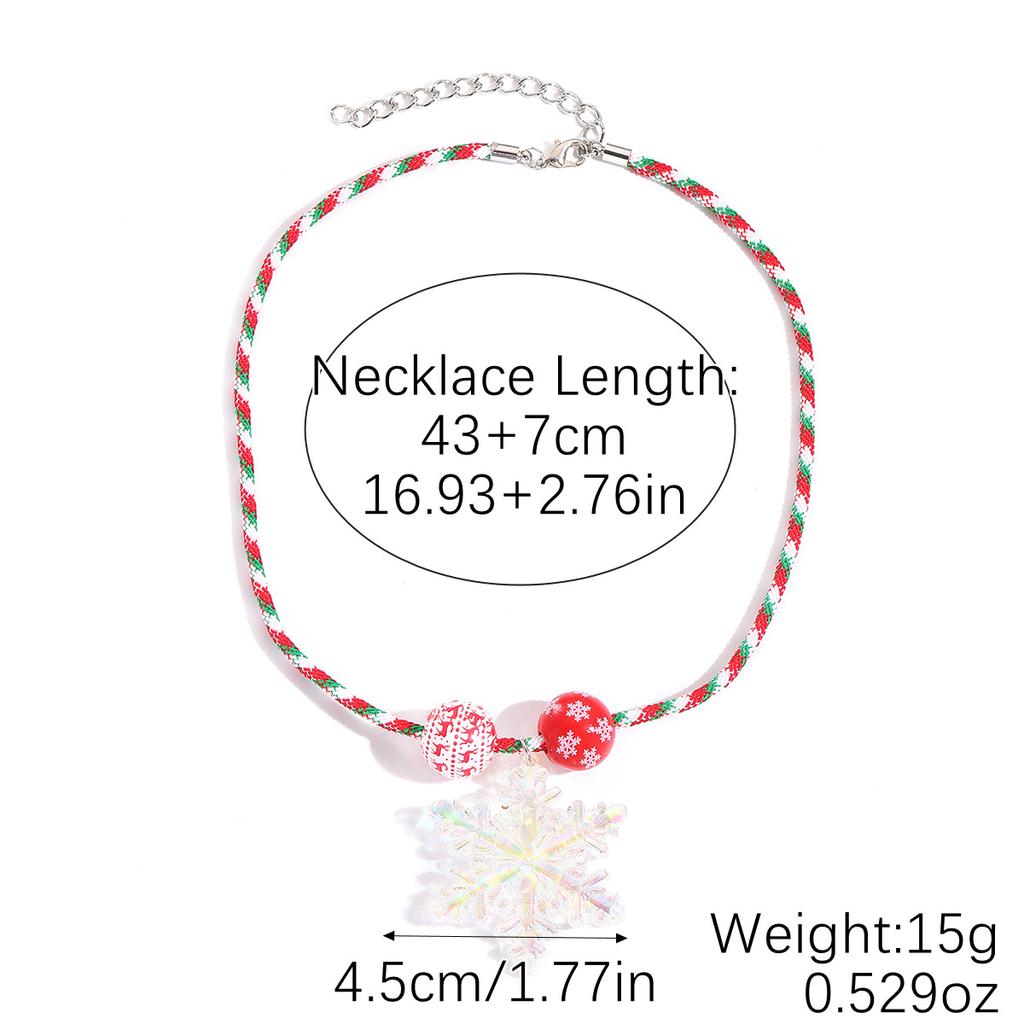 Christmas Day Necklace European and American Multi-layer Christmas Necklace Christmas Necklace