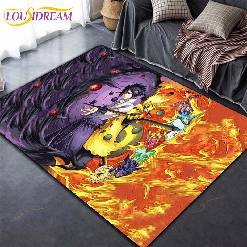Коврик в стиле аниме, ковер, ковры Наруто для гостиной, мягкий напольный коврик, коврики для спальни, дверной коврик, нескользящие коврики, коврик для ванной
