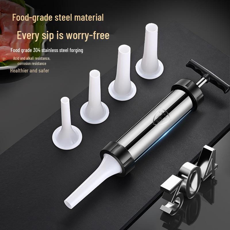 Ручной толкатель для набивки колбас, инжектор для домашних хот-догов