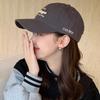 Женская Бейсболка с Вышивкой Букв Однотонная Хлопковая Snapback Козырьки Кепка с Козырьком Корейские Девушки Для Улицы Хип-Хоп Папа Тракер