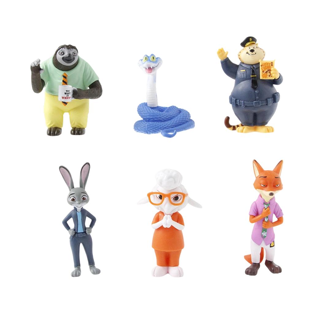 6 шт. 3D - Фигурка Игровой Периферийный Кукла Модель Украшения