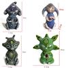 Home Decor Three Eyes Alien Resin Statue Resin Ornaments Funny Figurine  Garden