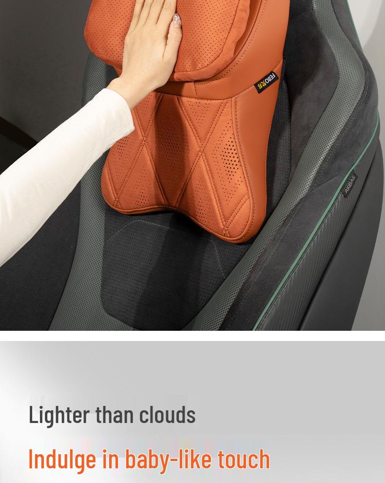 New Year Car Headrest: Aviation-Grade Neck Support Pillow & Memory Foam Backrest for Mercedes-Benz & BMW