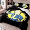Комплект постельного белья Fallout Vault Boy из 3 предметов: пододеяльник с двумя наволочками для спальни, домашний декор