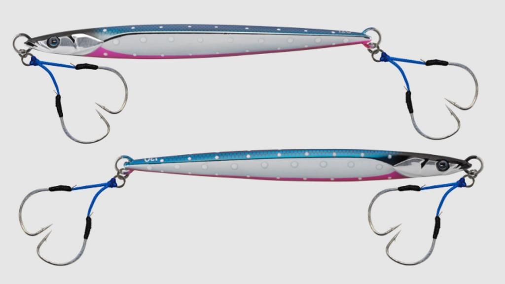 Jackall Metal Jig Bambluz Semi Long 150 Grams Blue Pink Glow Dot (2629)