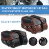 Motorcycle Saddlebag Waterproof Leather Side Tool Luggage Bags For Honda For Harley18L For Kawasaki Saddle Bag Pouch