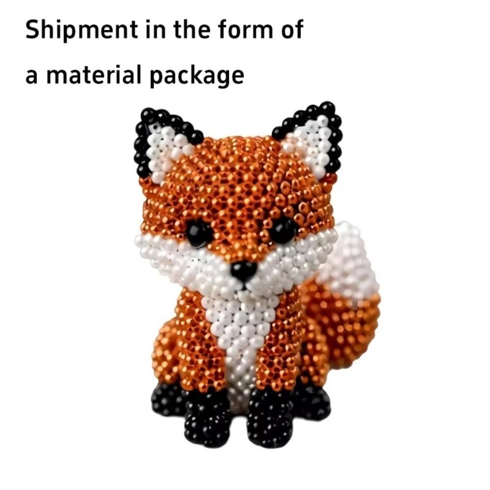 Craft 3D Beaded Animal Kit Animal Shape DIY Bead Craft Kit DIY 3D Beaded Ornament Set  Home Decor
