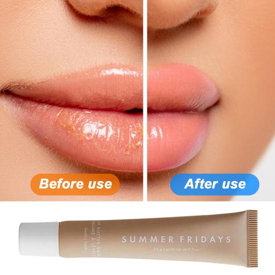 Летний бальзам для губ - Веганский, увлажняющий и с оттенком для мягких блестящих губ