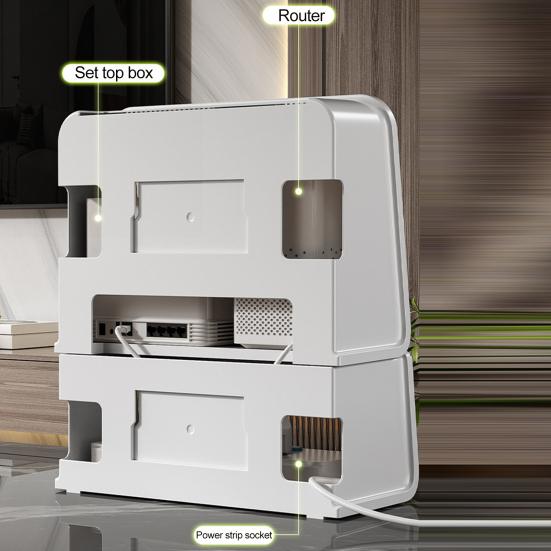 Коробка-органайзер для маршрутизатора Wi-Fi, гладкий край, долговечный, многоцелевой