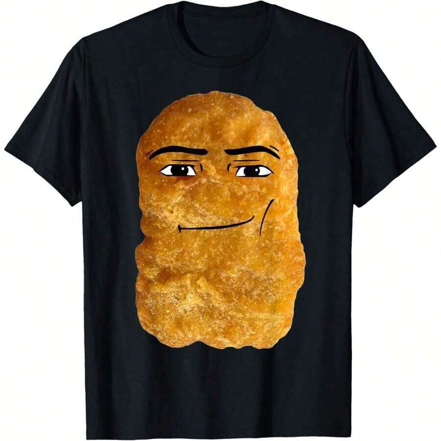 Unisex's T-Shirt Chicken Nugget Meme T-Shirt, Unisex Funny Graphic T Shirts