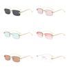Xiaomi Women Rimless Rectangle Sunglasses UV400 Lightweight Gold Alloy Temples Multi Color Daily Fashion Shades