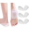3 Pairs U-Shaped Gel Half Insoles - Soft Heel Cups for Heel Pain, Plantar Fasciitis, Foot Protection & Height Increase