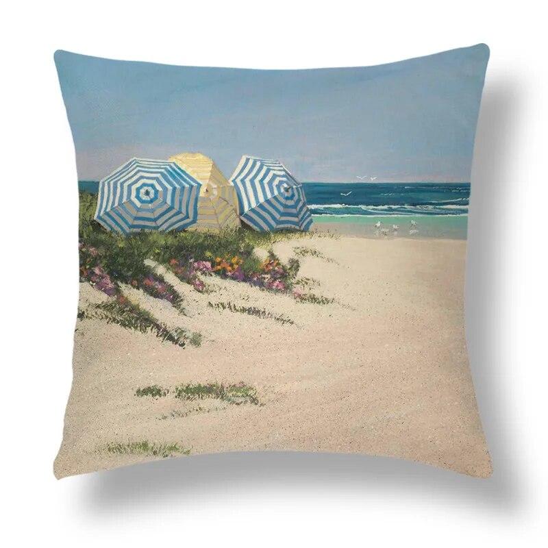 Bedroom Home Decor  Pillowcase Abstract Geometric Cushion Cover Orange Yellow Brown