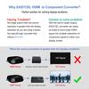 EASYCEL Алюминиевый 1080P HDMI к Скалеру-конвертеру с компонентным выходом 480i и 576i YPbPr/5RCA