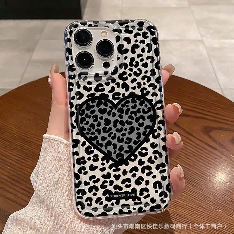 Модная индивидуальность леопардовый принт любовь для чехла на телефон iPhone Apple 11/12/13/14/15/16 Pro Max