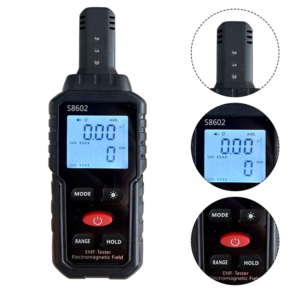 Цифровой дозиметр радиации 3 в 1, счетчик Гейгера, ЭДС, электромагнитное излучение