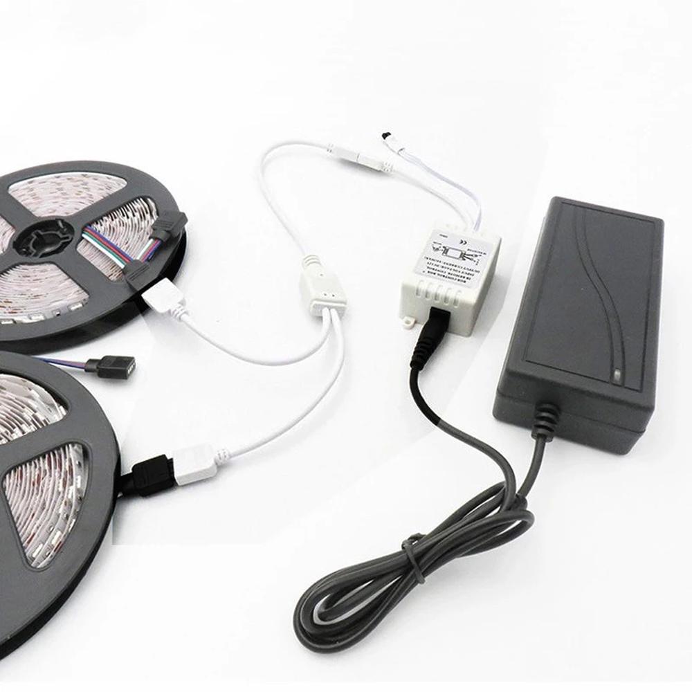 Разъем для светодиодной ленты, female, для 5050 3528, 4-контактный разветвитель, RGB-разъем, 4-контактный RGB-разветвитель, RGB-удлинитель